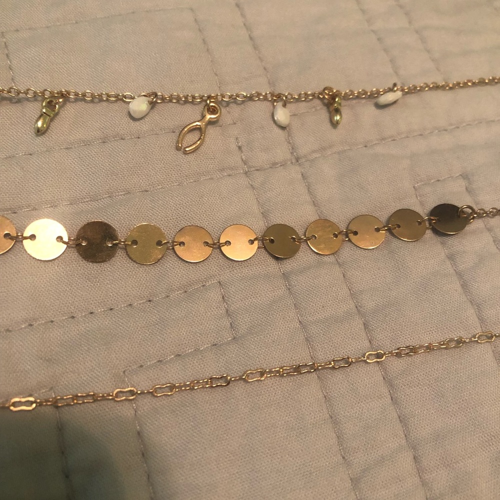 gold choker set
